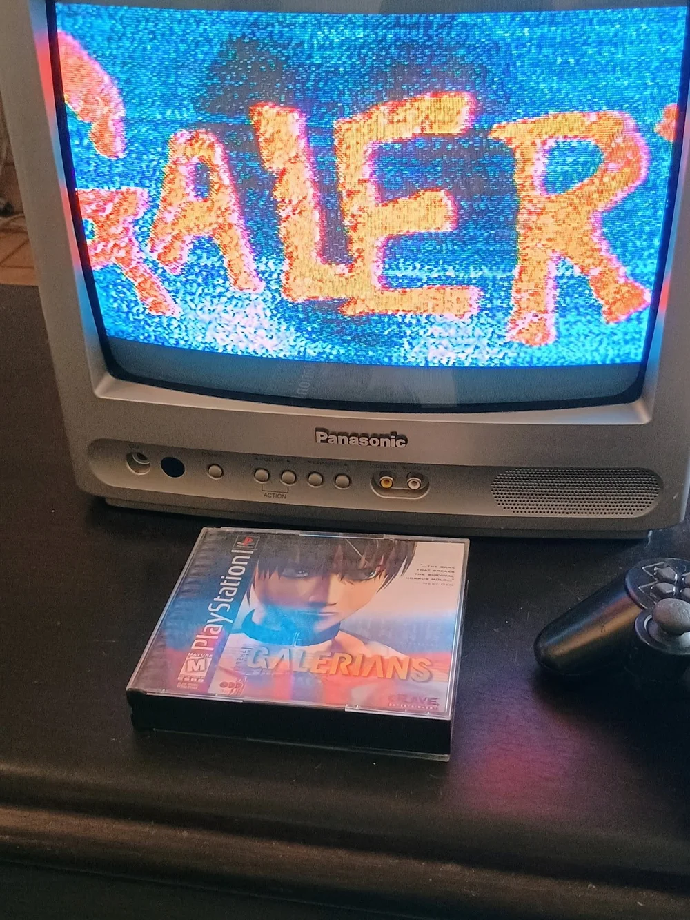 Sony PlayStation Galerians Disc with Pink and Silver Artwork